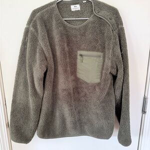 Engineered Garments x Uniqlo Men's olive drab Crewneck Sweater